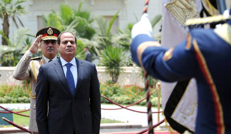 Egyptian president Abdel Fattah El Sisi in Cairo. AFP Photo

