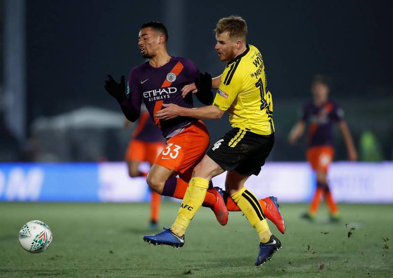 Manchester City 4 Burnley 0, Saturday, 7pm.
The FA Cup is the one domestic trophy missing for Pep Guardiola. While City have other targets ahead of them, they should reach the last 16 here with Gabriel Jesus likely to lead the line. Reuters