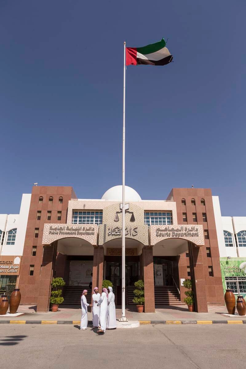 RAS AL KHAIMAH, UNITED ARAB EMIRATES, 09 FEBRUARY 2017. Exterior view of the Courts Department building in Rasl Al Khaimah where the One Day Court is held. (Photo: Antonie Robertson/The National) ID: 10983. Journalist: Haneen Al Dajani. Section: National. *** Local Caption ***  AR_0902_One_Day_Court-19.JPG