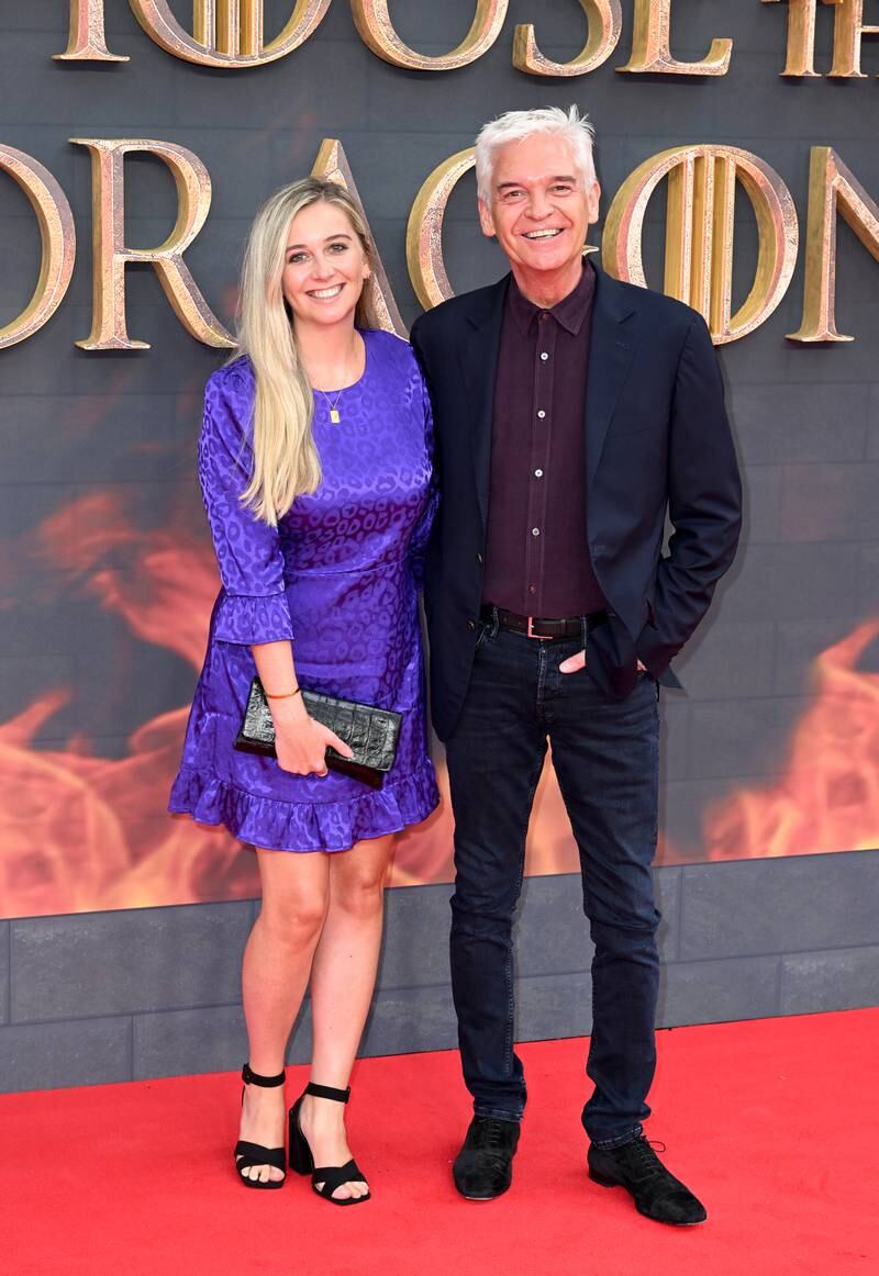 TV presenter Phillip Schofield and daughter Molly. Getty Images