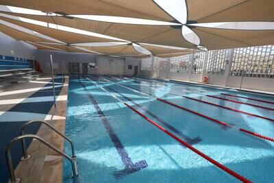 A swimming pool at Bloom World Academy in Dubai.