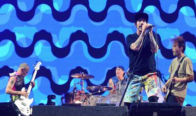 The Red Hot Chili Peppers will perform in Abu Dhabi this month. Getty