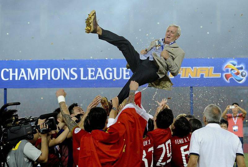 Marcello Lippi-led Guangzhou Evergrande became the first Chinese club to win the AFC Champions League since 1990 on Saturday. AP Photo