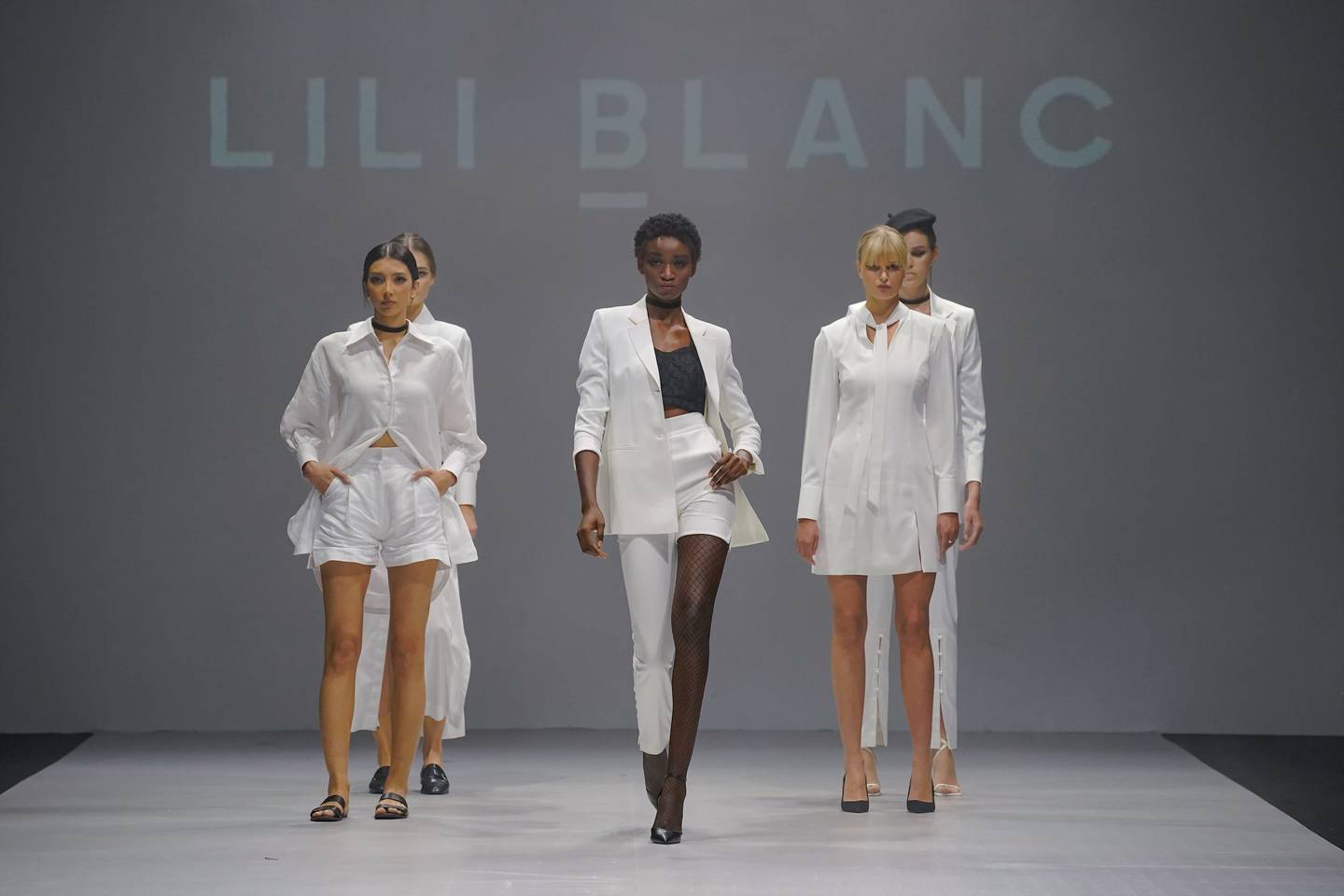 Lili Blanc showed a shorts-trouser hybrid show at AFW. Photo: AFW
