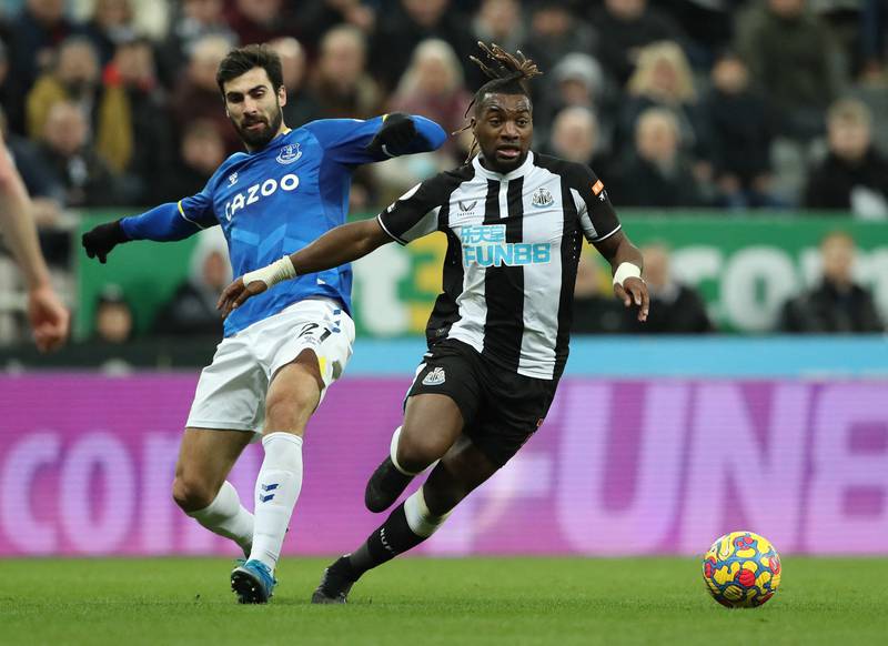 Allan Saint-Maximin on the attack for Newcastle. Reuters