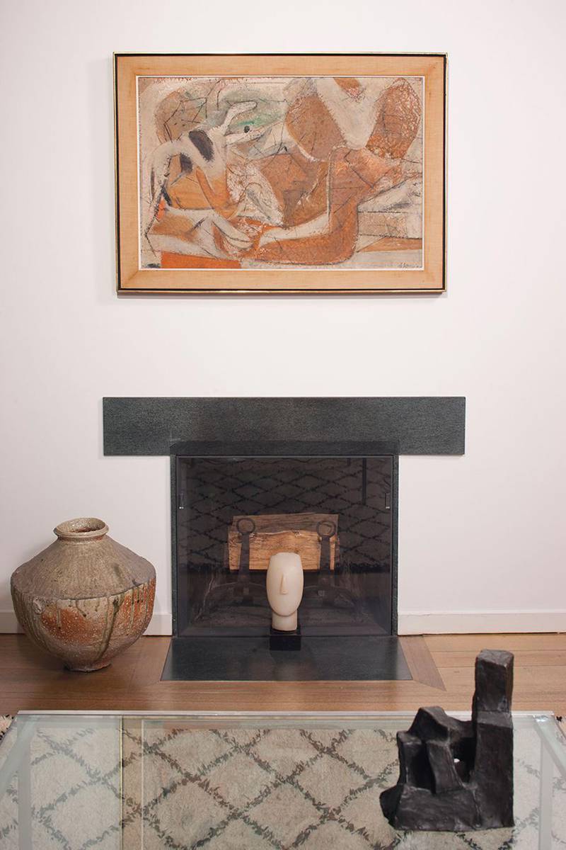We should all have a De Kooning to hang over the fireplace. Here's Willem De Kooning's Brown and White (c. 1947), part of the collection of IM Pei and his wife Eileen, which is being sold with Christie's this autumn. 