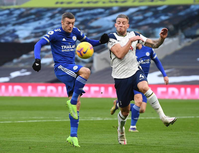 Toby Alderweireld - 5. Tottenham's usually rock-solid Belgian centre-back looked  anything but up against livewire Vardy. An own goal summed up a poor defensive display all round. EPA