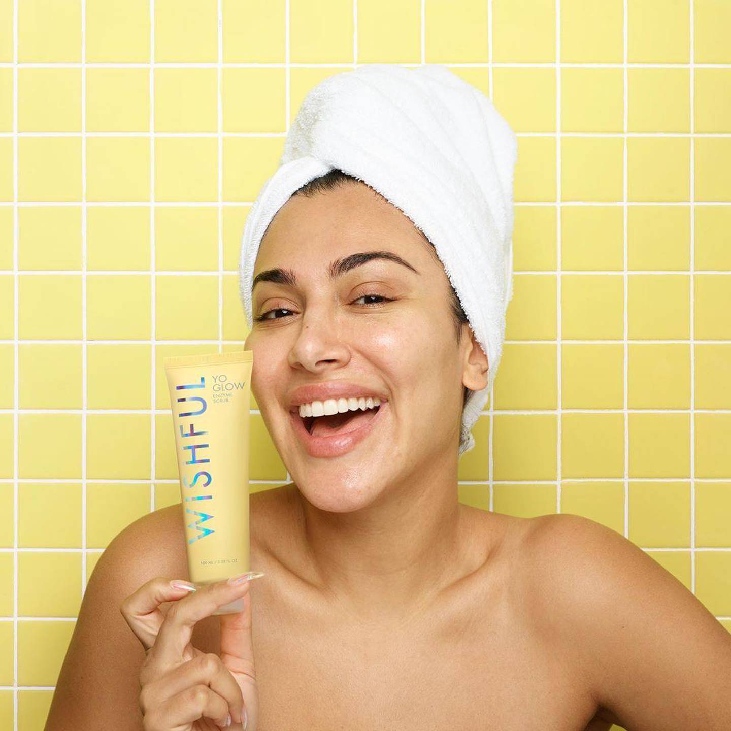 Huda Kattan launched the Wishful Skincare line in 2020. Wishful / Instagram 