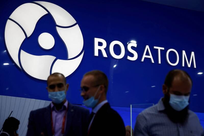 Russian state nuclear agency Rosatom's stand at the military-technical forum 'Army-2021' in Moscow last year. Reuters