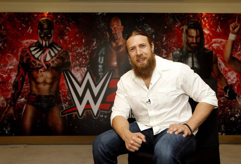 Daniel Bryan is in Dubai to promote the WWE 2K16 video game. Jeffrey E Biteng / The National