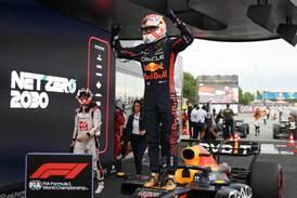 Max Verstappen of Red Bull after winning the Spanish Grand Prix on Sunday, June 4, 2023. Getty