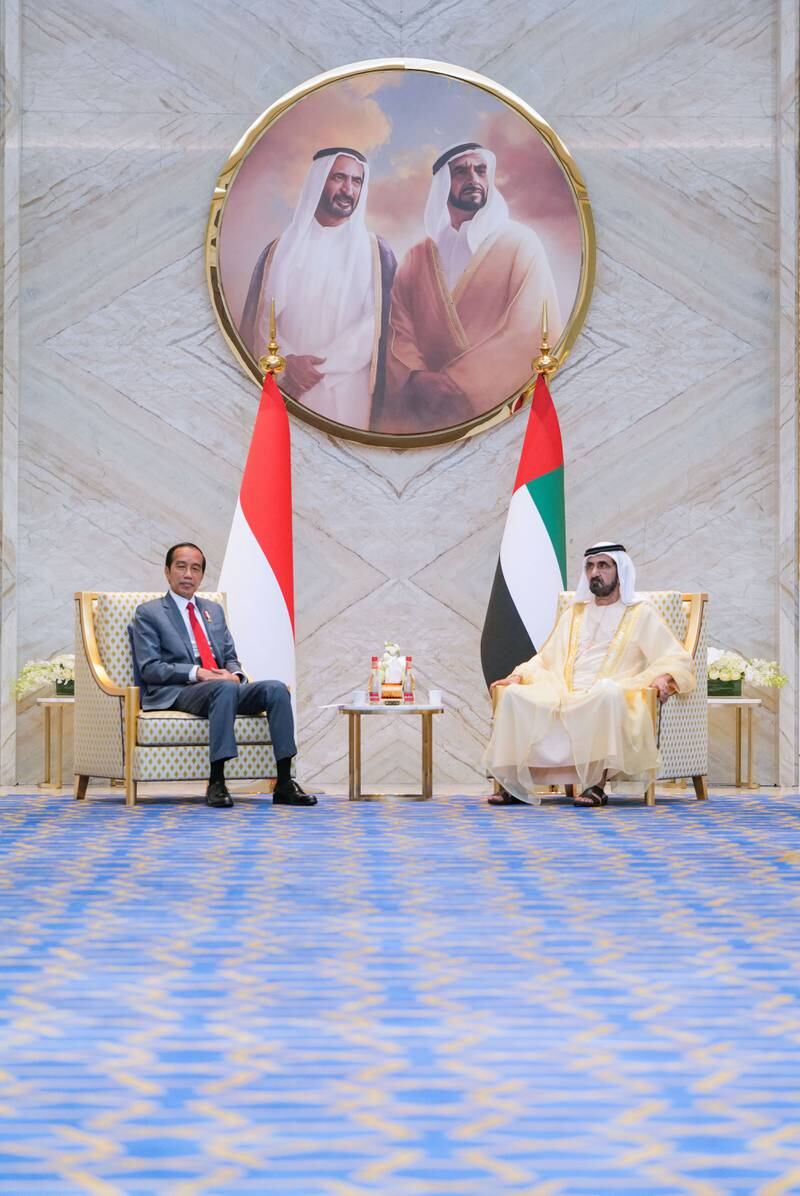 The meeting also focused on enhancing trade between the UAE and Indonesia.