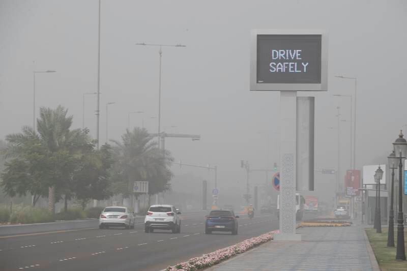 The National Centre of Meteorology said strong winds could cause dust clouds in parts of the UAE. Antonie Robertson / The National