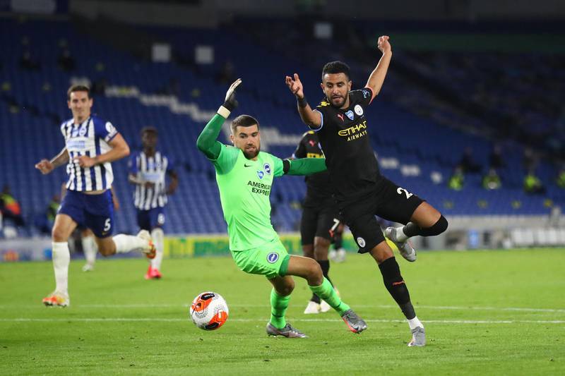Riyad Mahrez – 7, Seemed to be having a competition with De Bruyne as to who could pick the most exquisite pass. Wasteful in front of goal, though. Getty