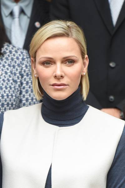 MONTE-CARLO, MONACO - NOVEMBER 15:  Princess Charlene of Monaco attends the parcels distribution at the Red Cross headquarters on November 15, 2019 in Monte-Carlo, Monaco. (Photo by PLS Pool/Getty Images)