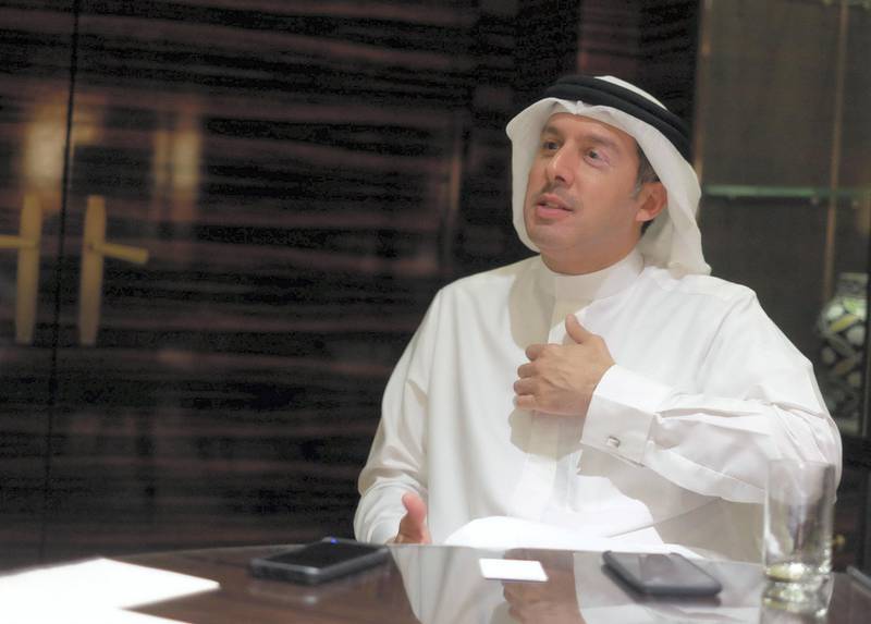 Khalid Al Rumaihi, Chief Executive, Bahrain Economic Development Board  at The GCC Financial Forum 2019, held at the Four Seasons hotel, Manama, Bahrain.  Photo by Phil Weymouth for The NationalPhil Weymouth, Streetlight Media