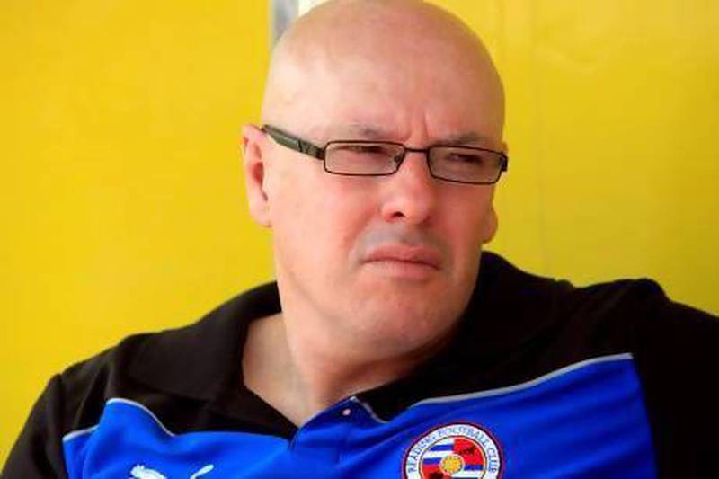 Brian McDermott, the Reading manager, says the club are better off than a year ago. Satish Kumar / The National