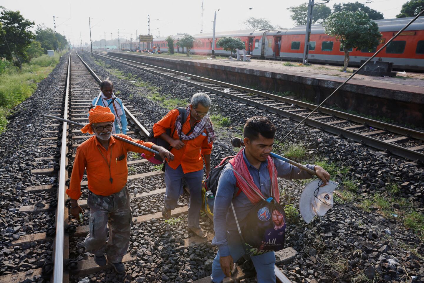 Cargo train restarted on Indian tracks where 275 people were killed