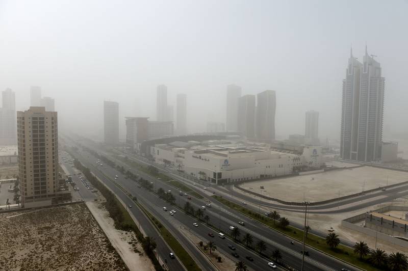 Traffic on a highway in the Seef district, in Bahrain's capital Manama. AFP