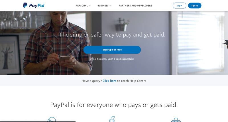 Paypal is a simple solution for money transfer.