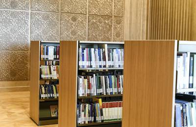 Abu Dhabi, United Arab Emirates - Qasr Al WatanÕs library made up of 22 rooms. Khushnum Bhandari for The National