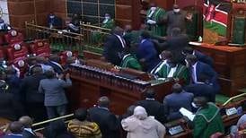 Blows exchanged in Kenya parliament over coalition bill