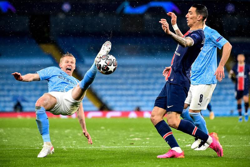 Oleksandr Zinchenko – 9.5. Will have had his heart in his mouth before being spared a penalty for handball after a VAR referral. Was celebrating not long after as he played a key role in City’s opener. Fully justified his selection in place of Cancelo. He was outstanding. EPA