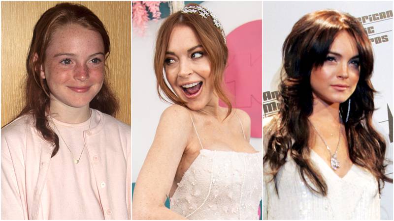 Lindsay Lohan style evolution. Getty Images