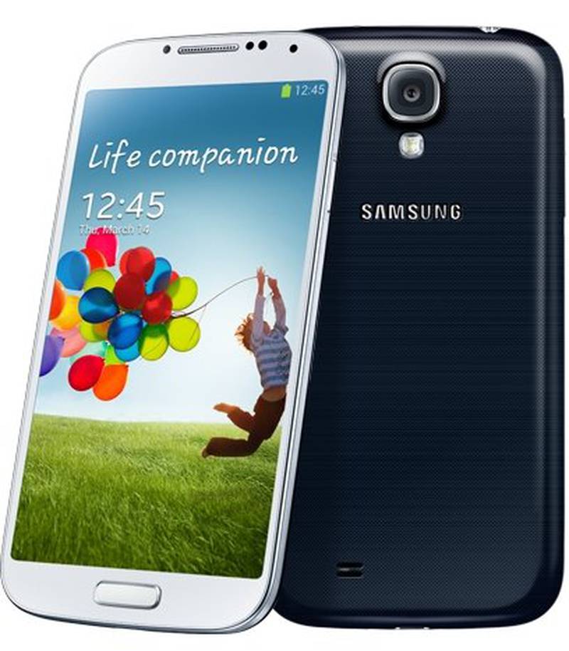 Samsung's Galaxy S4 was released in April 2013 and felt like a real competitor to the iPhone. Its processing power was increased, the screen was enlarged to five inches and the rear camera to 13MP. Photo: Samsung
