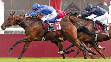 Victor Ludorum's undefeated start to career came to an end in May. Courtesy Godolphin.com