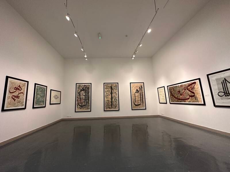 Ten of Leoni's artworks were featured at the Sharjah Calligraphy Biennial. Photo: Antonella Leoni