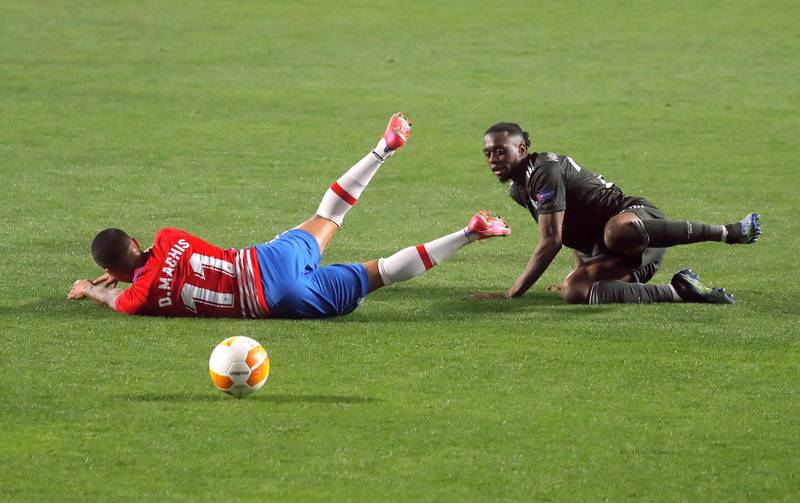 Aaron Wan Bissaka 7. Had to be careful as Granada’s main threat was going to come down the wings. He was. Came inside when he needed to, muted the threat of Kenedy. Got forward to cramp Granada’s big soccer night. Reuters