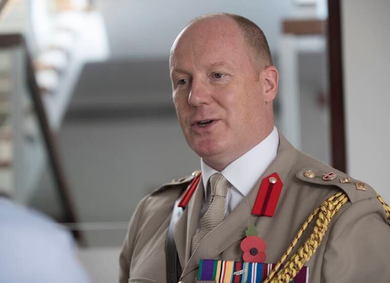 The UK Defence Attache in the UAE, Col Rob Connolly, said it was important to pass these stories on to future generations. Ruel Pableo for The National