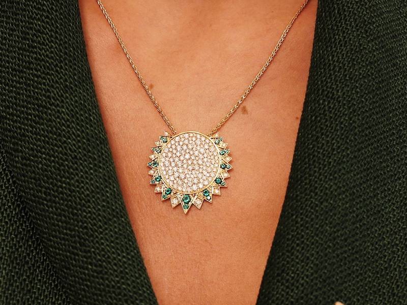 The new Middle East exclusive Sunlight pendant by Piaget. Photo: Piaget