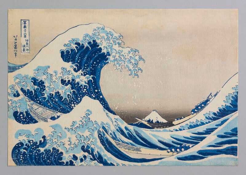 'Under the Wave off Kanagawa' by Katsushika Hokusai will be part of the Stories of Paper exhibition at Louvre Abu Dhabi. Photo: Department of Culture and Tourism – Abu Dhabi