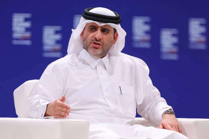 Sheikh Bandar bin Mohammed Al Thani, governor of the Qatar central bank, told the Qatar Economic Forum his country's currency will remain pegged to the US dollar. Bloomberg