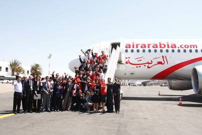 Air Arabia's aircraft and staff uniforms have changed over the years.