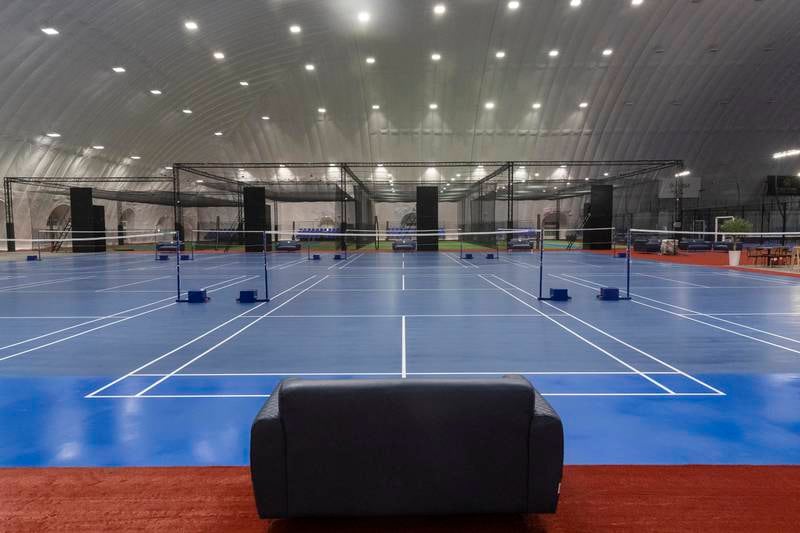 The badminton courts are recognised by the Badminton World Federation for their quality. 