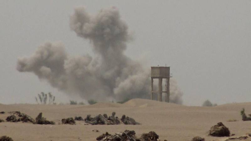 HODEIDAH, 27th June, 2018 (WAM) -- With the support of the Saudi-led Arab Coalition, the Yemeni resistance forces launched a military attack against the positions of the Iranian-backed Houthi militias at the outskirts of Al Faza, south of Tahita District, that witness desperate infiltrations attempt by the militia elements. Wam