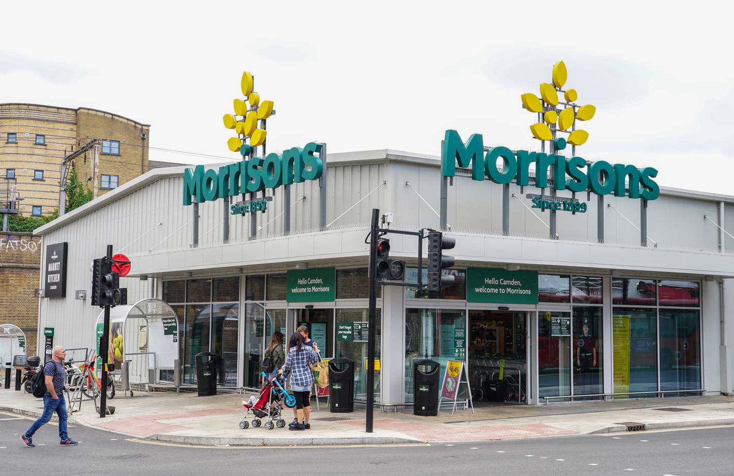 A Morrisons supermarket in Camden, north London. It will take over the company’s two pension schemes. PA