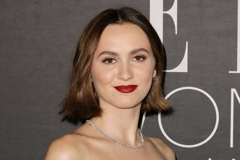 'Euphoria' actress Maude Apatow wears her light brown locks in the timeless style. AFP