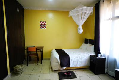 Bedroom accommodation at the Hope Hostel in Kigali. PA