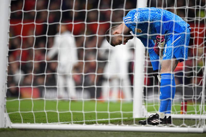 MANCHESTER UNITED RATINGS: David de Gea 6 - Beaten at his near post in the first minute. Saved well from Struijk, who should’ve scored in a frenetic first half. Conceded a sloppy own goal.
AFP