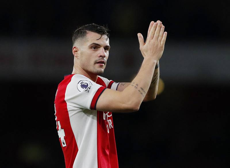 Granit Xhaka 6 - Moved the ball well from the midfield and came close to scoring with a strike inside the box. Reuters