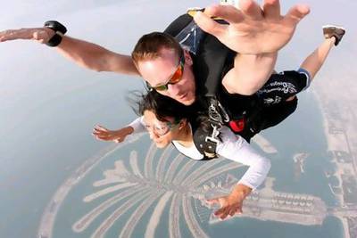 A jump at Skydive Dubai has become a must-do for daredevil visitors. Photo: Skydive Dubai