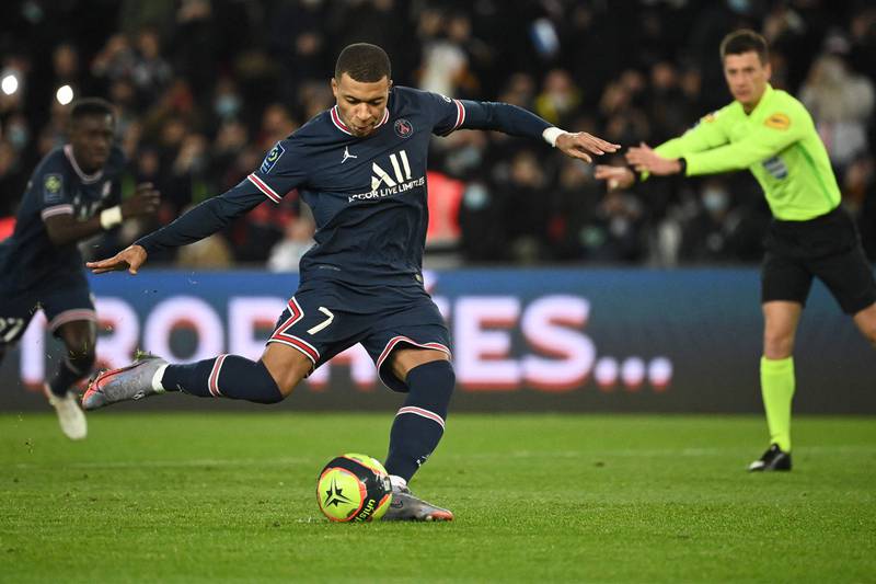 =3) Kylian Mbappe (Paris Saint-Germain) 10 goals in 20 games. AFP