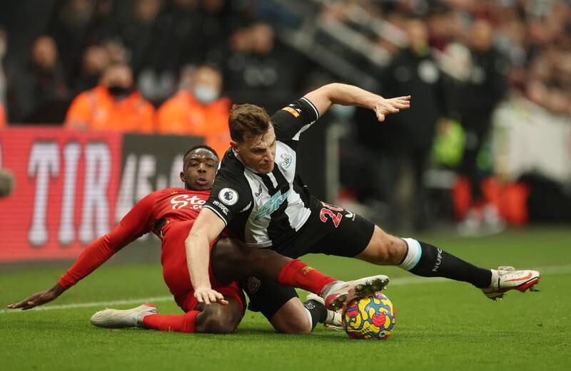 Hassane Kamara  - 6: Signing from Nice looks composed on ball but had hands full defensively up against Trippier-Frasier combination down Newcastle right in first half. Reuters