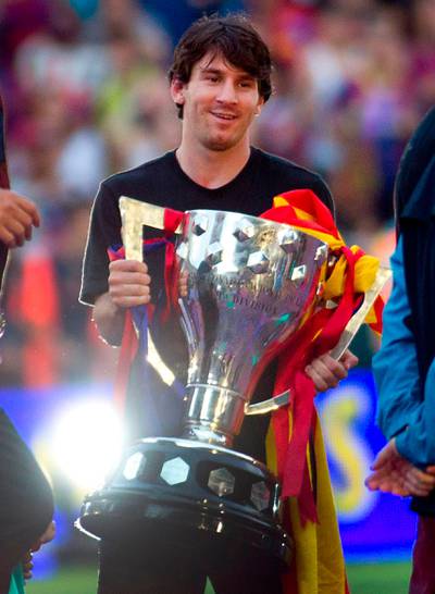 7 - La Liga Best Forward titles ( 2008–09, 2009–10, 2010–11, 2011–12, 2012–13, 2014–15, 2015–16). AFP