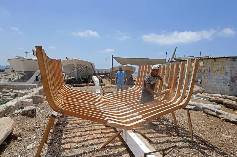 The Bahlawans are the only manufacturers of traditional wooden boats on the Syrian coast, a Phoenician craft dating back thousands of years.