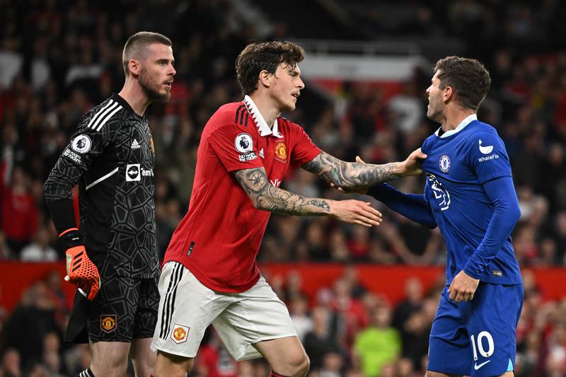 Victor Lindelof – 8. Up against it as Chelsea dominated possession in the first half. Robbed Gallagher of the ball after the break and set up Sancho for an attack. Passed well all night and easily controlled Fofana. His partnership with Varane is an effective one. AFP